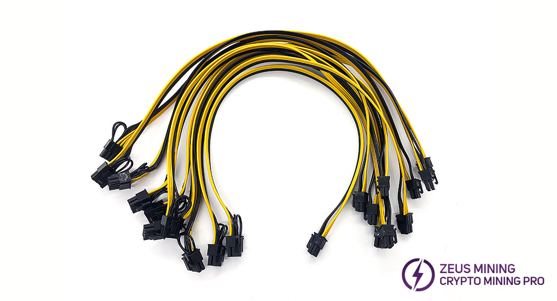 6P-8P power adapter cable