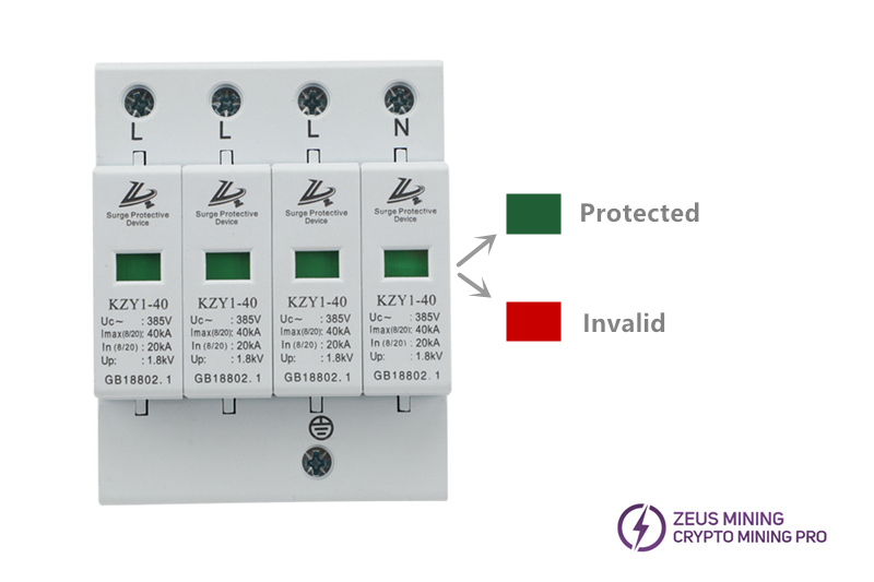 lightning surge protector for electrical panel