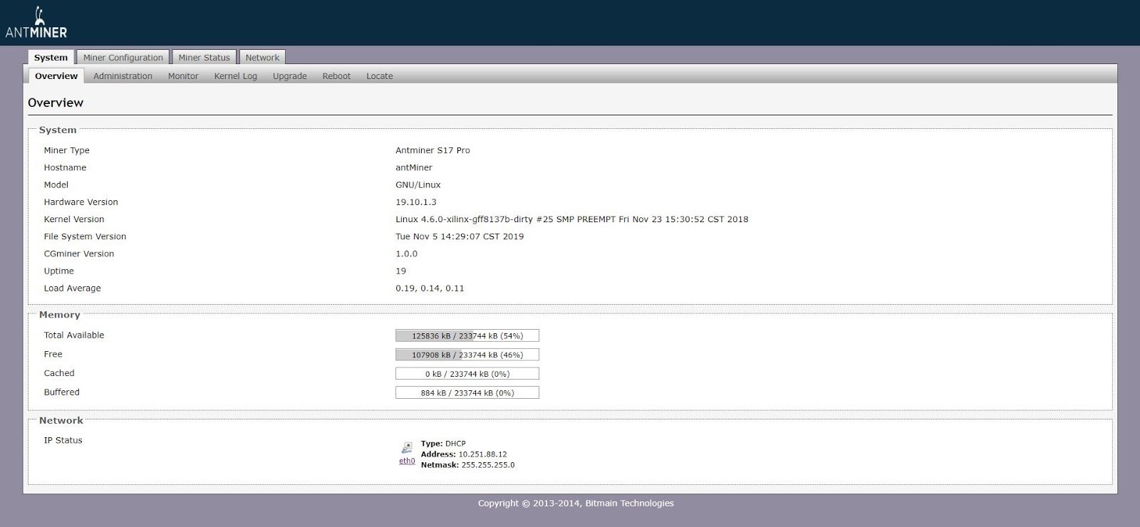 Antminer S17 Pro System