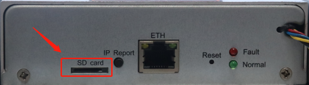 SD card on control board