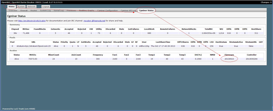 check firmware version