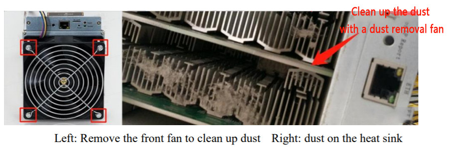 dust on the heat sink