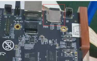 Insert the test TF card Insert the test TF card