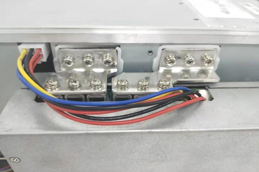 connect the power supply to the machine