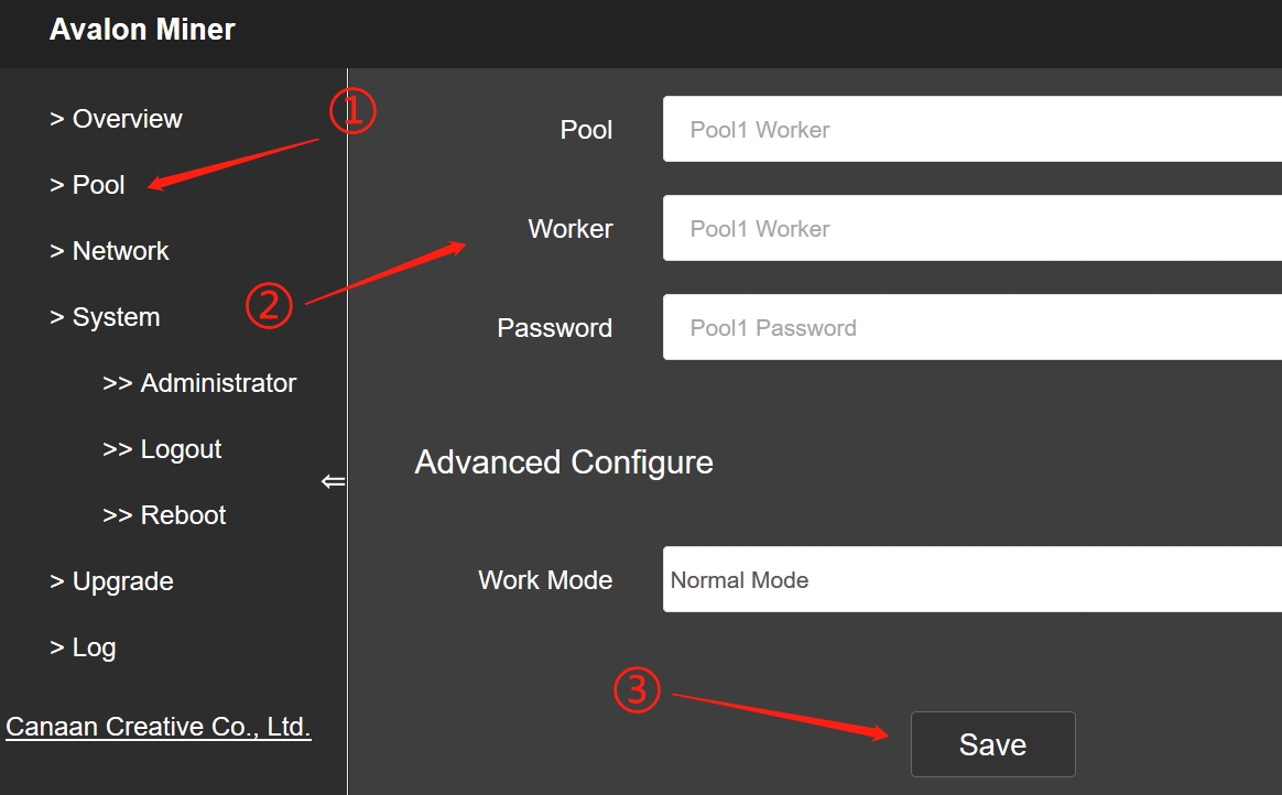 background of the miner