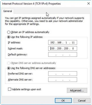 change ip address