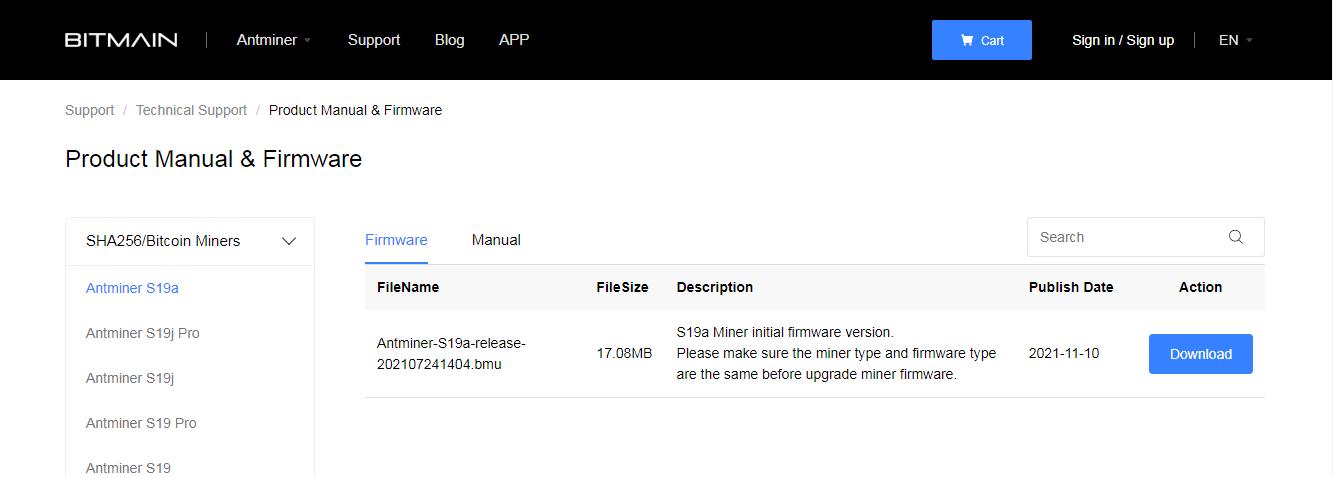 fireware download page