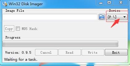 select the SD or TF card drive