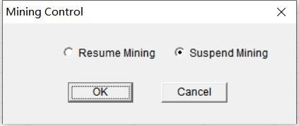 switch the mining mode