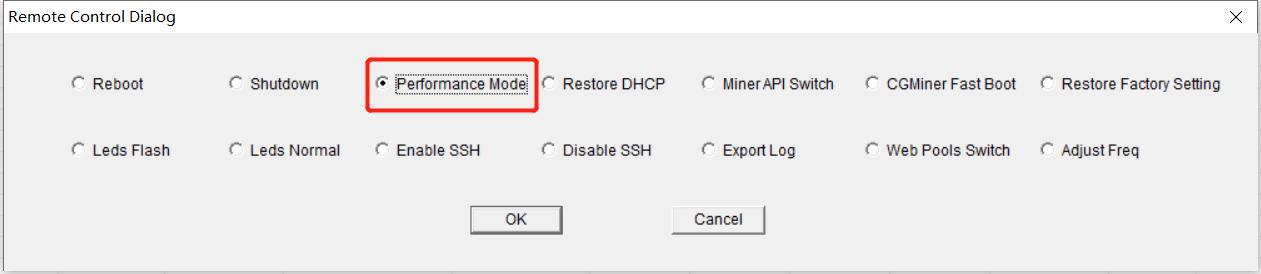 performance mode button