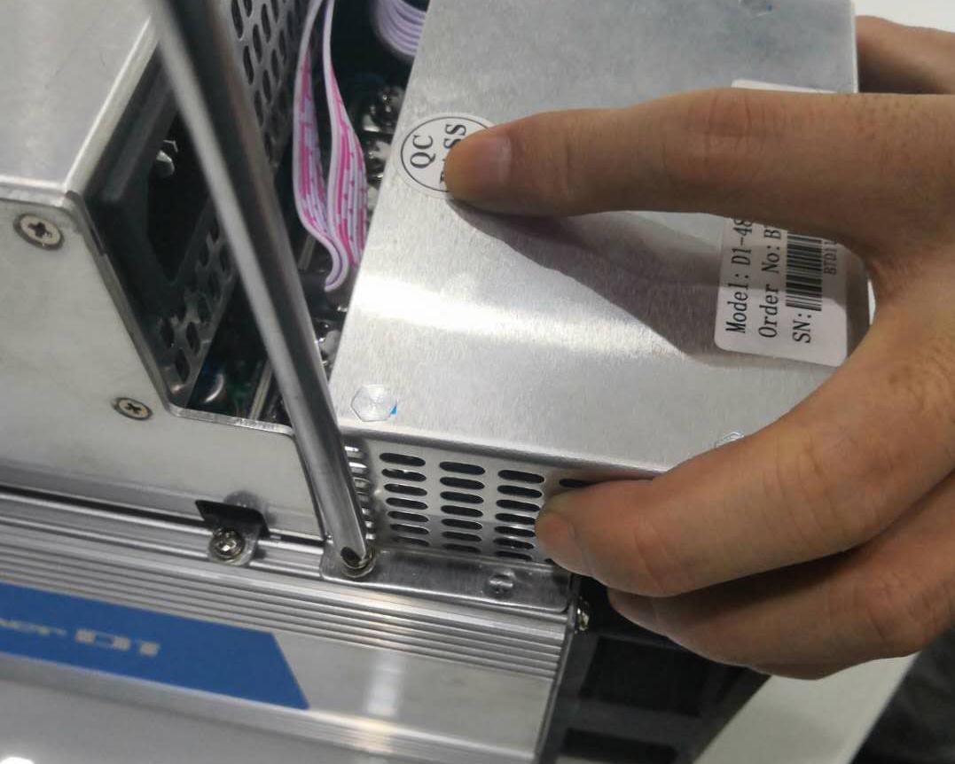 tighten the control board cover screws