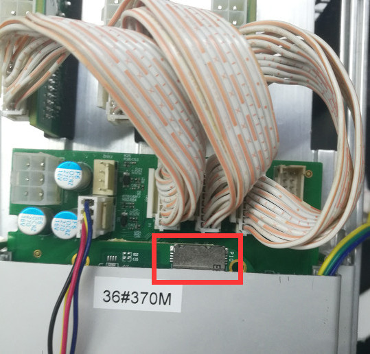 Insert the SD card into the control board