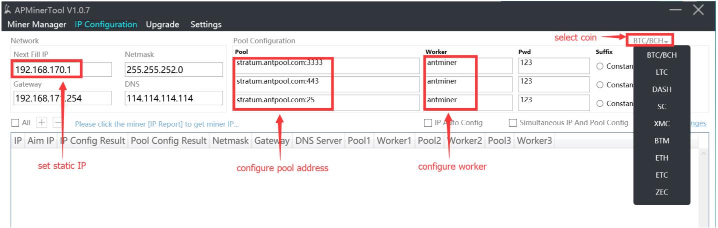 mining pool configuration