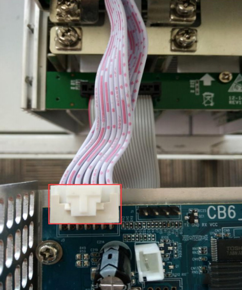 PSU data cable connection PSU data cable connection