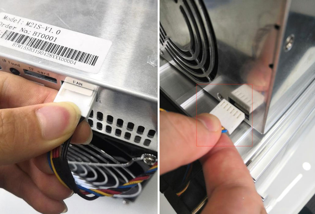 fan data cable connection fan data cable connection