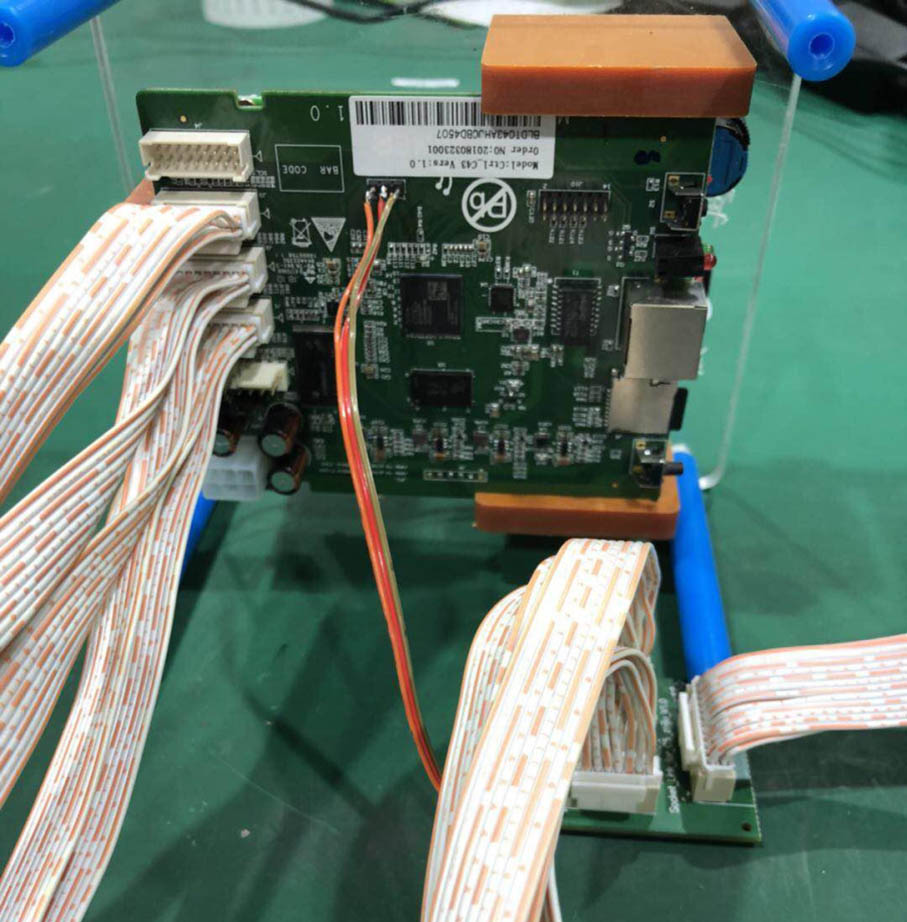 insert the data cable to test fixture insert the data cable to test fixture