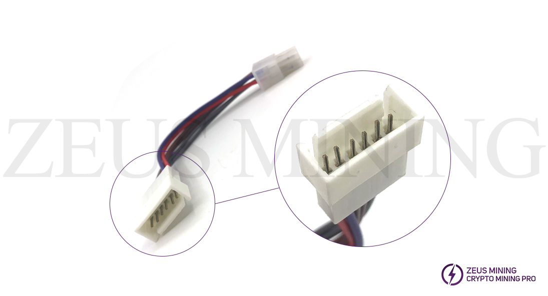 4P to 6P fan adapter cable