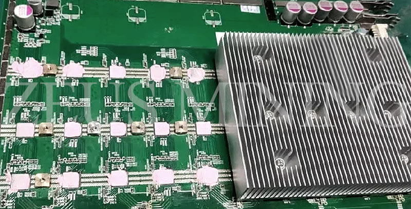 apply thermosetting adhesive