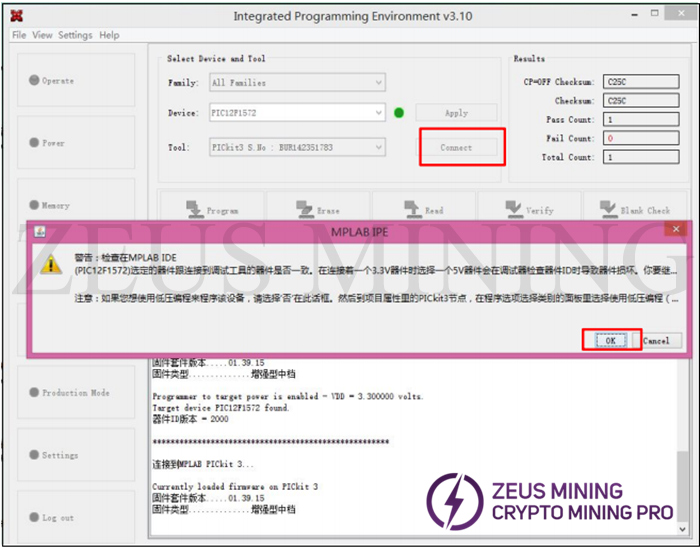 PICKit 3.5 programmer | Zeus Mining