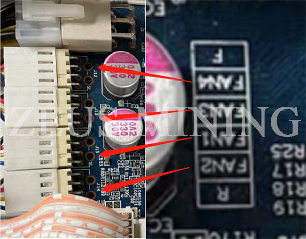 the fan silkscreen and the fan socket