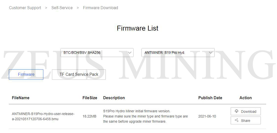 firmware information firmware information