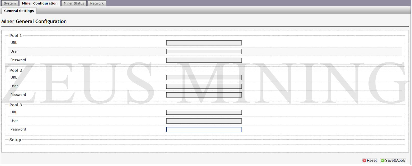 cannot refresh the mining pool.jpg
