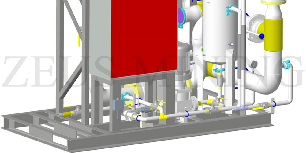 Internal view of pumping station