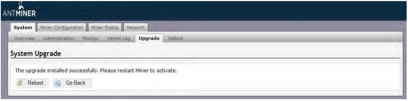 firmware upgrade installed successfully firmware upgrade installed successfully