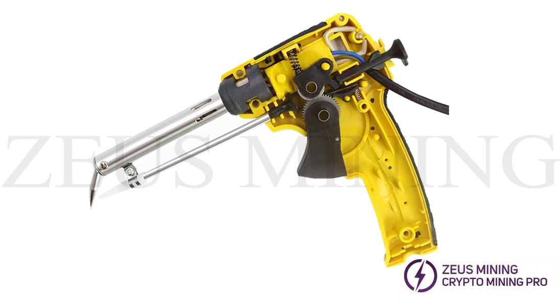 wire feed soldering gun
