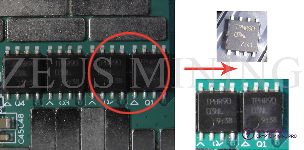 MOS Chip TPHR9003NL location