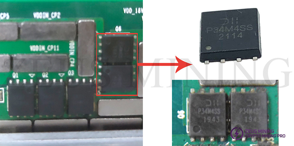 enhancement mode MOS chip location