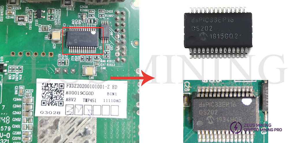 microcontroller chip locationg