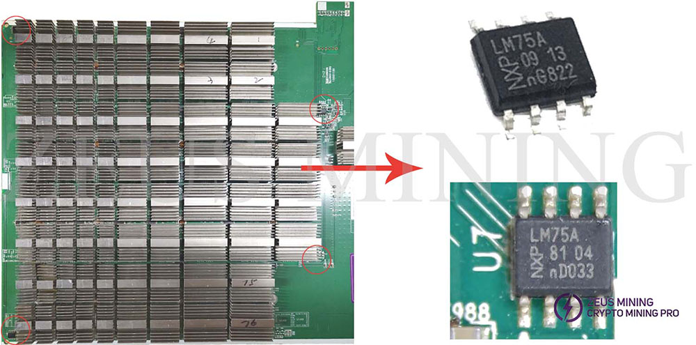 Temperature sensor chip LM75A