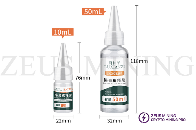 SMT Solder Paste Thinner Zeus Mining
