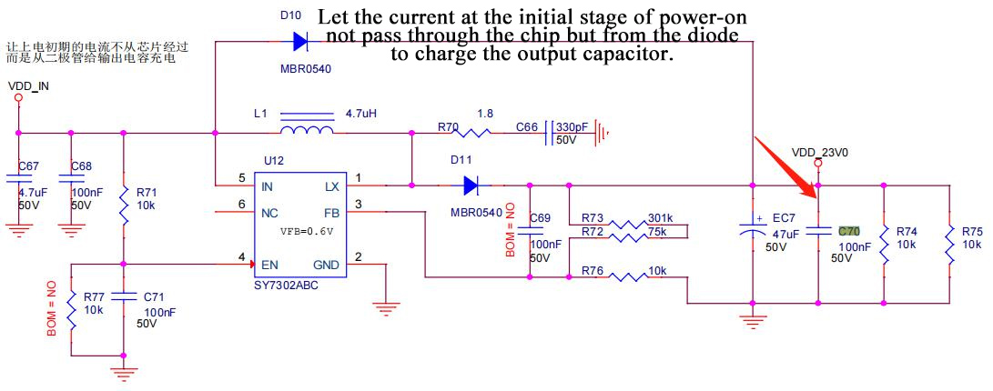 Boost circuit 23V voltage