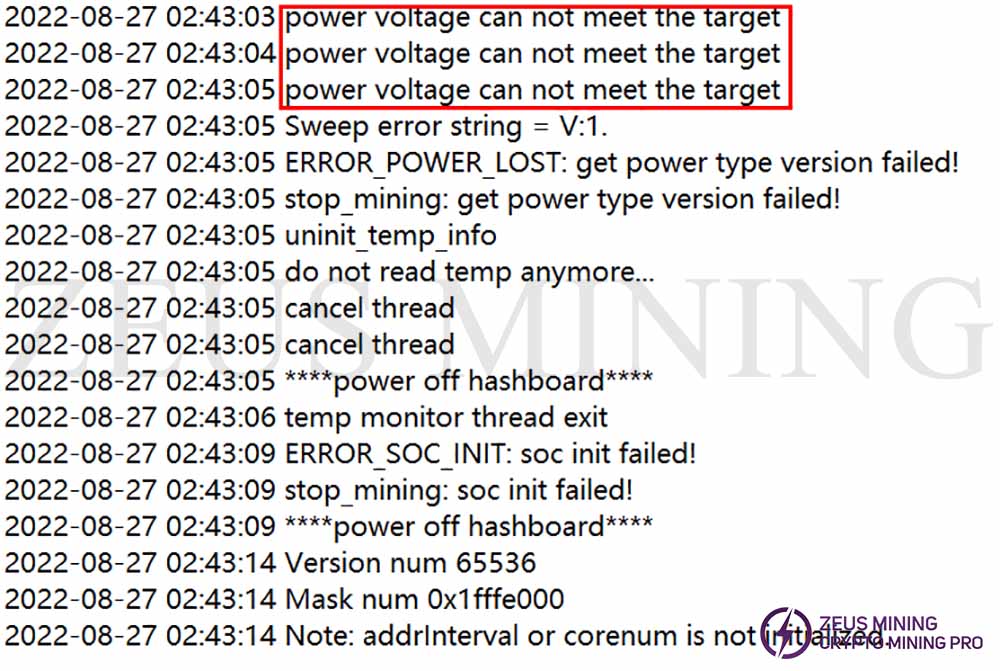 power supply failure power supply failure