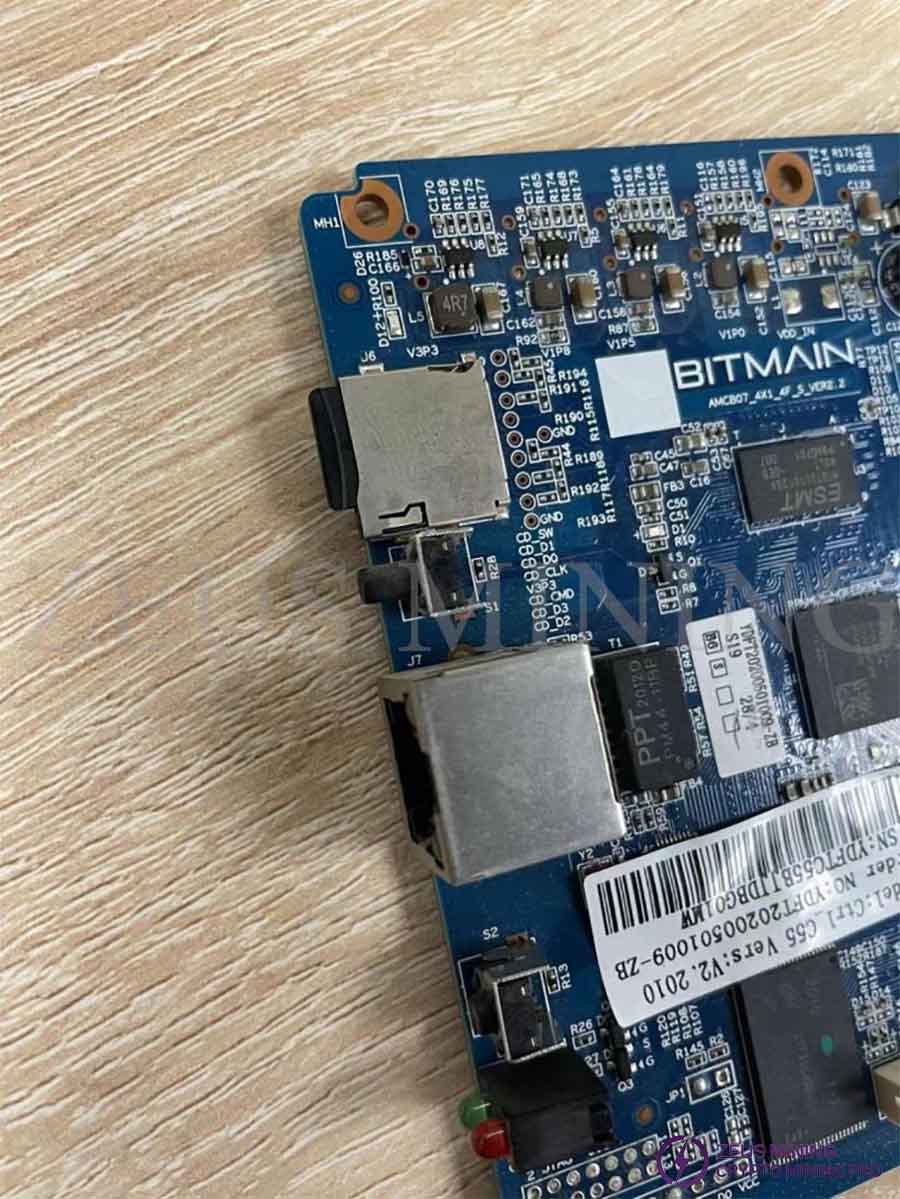 insert the TF card to control oard