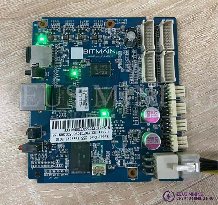 power on the control board