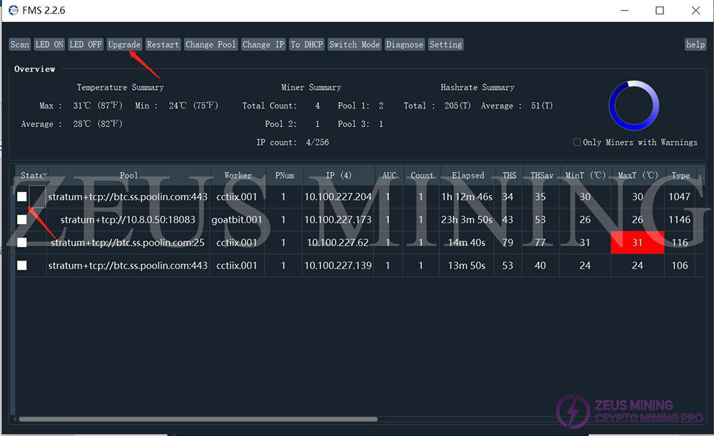 Upgrade miner Upgrade miner