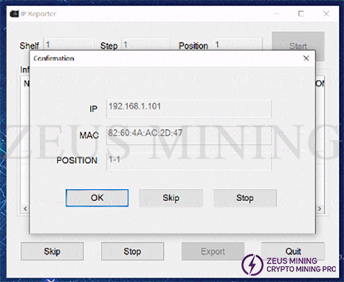 IP address and MAC address