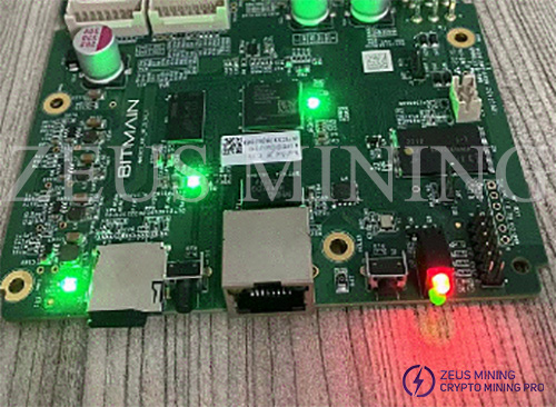 red and green lights on