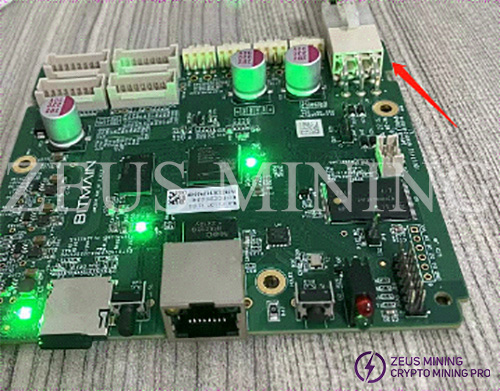 power on the control board