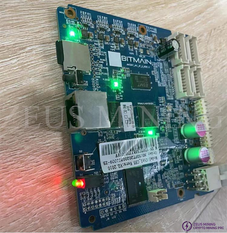 red and green lights on