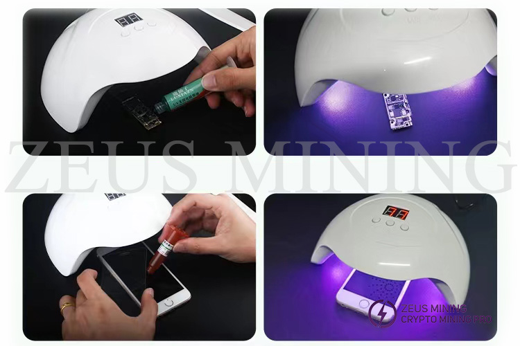 UV LED curing lamp Zeus Mining