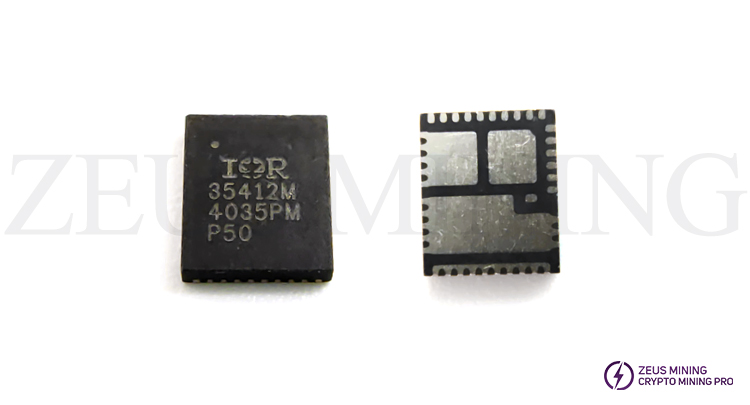 IR35412M silkscreen chip