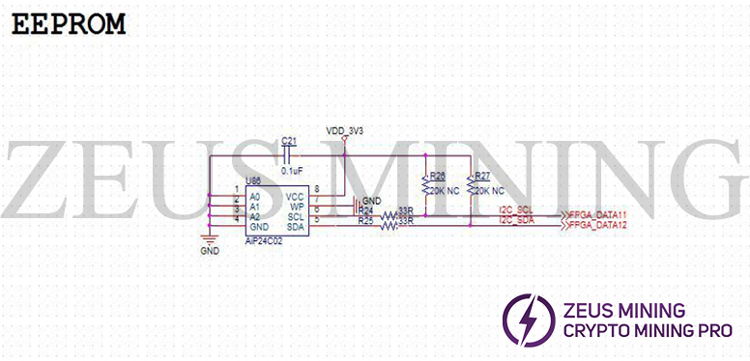 eeprom circuit schematic diagram