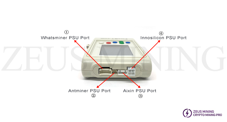 PicoBT tester PSU ports