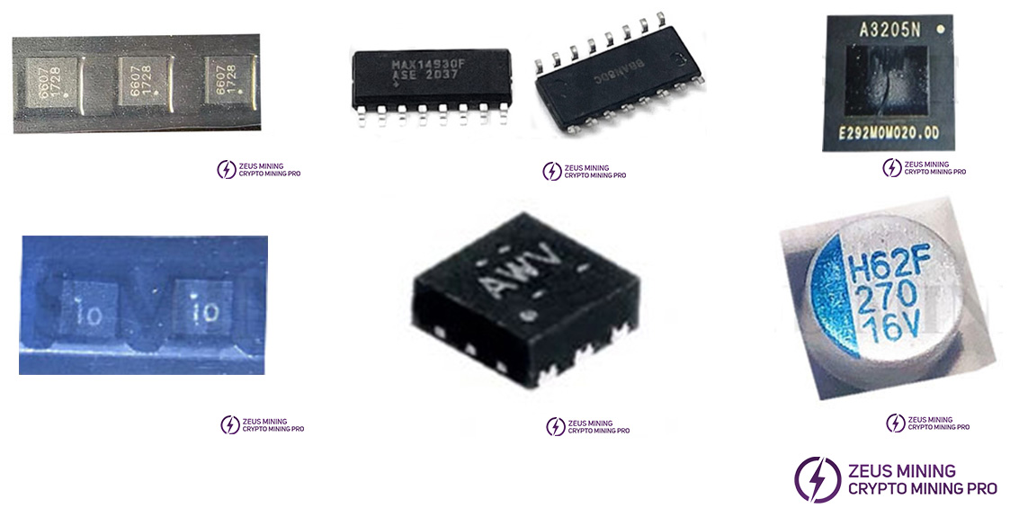 Avalon 1047 hash board BOM list