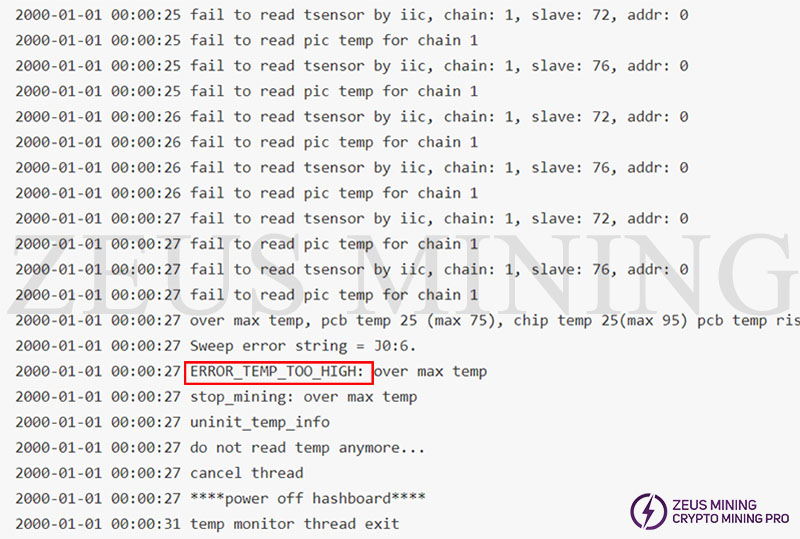 S19j Pro temperature too high