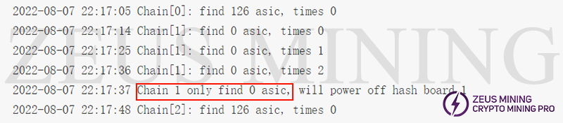 S19j Pro shows 0 asic S19j Pro shows 0 asic